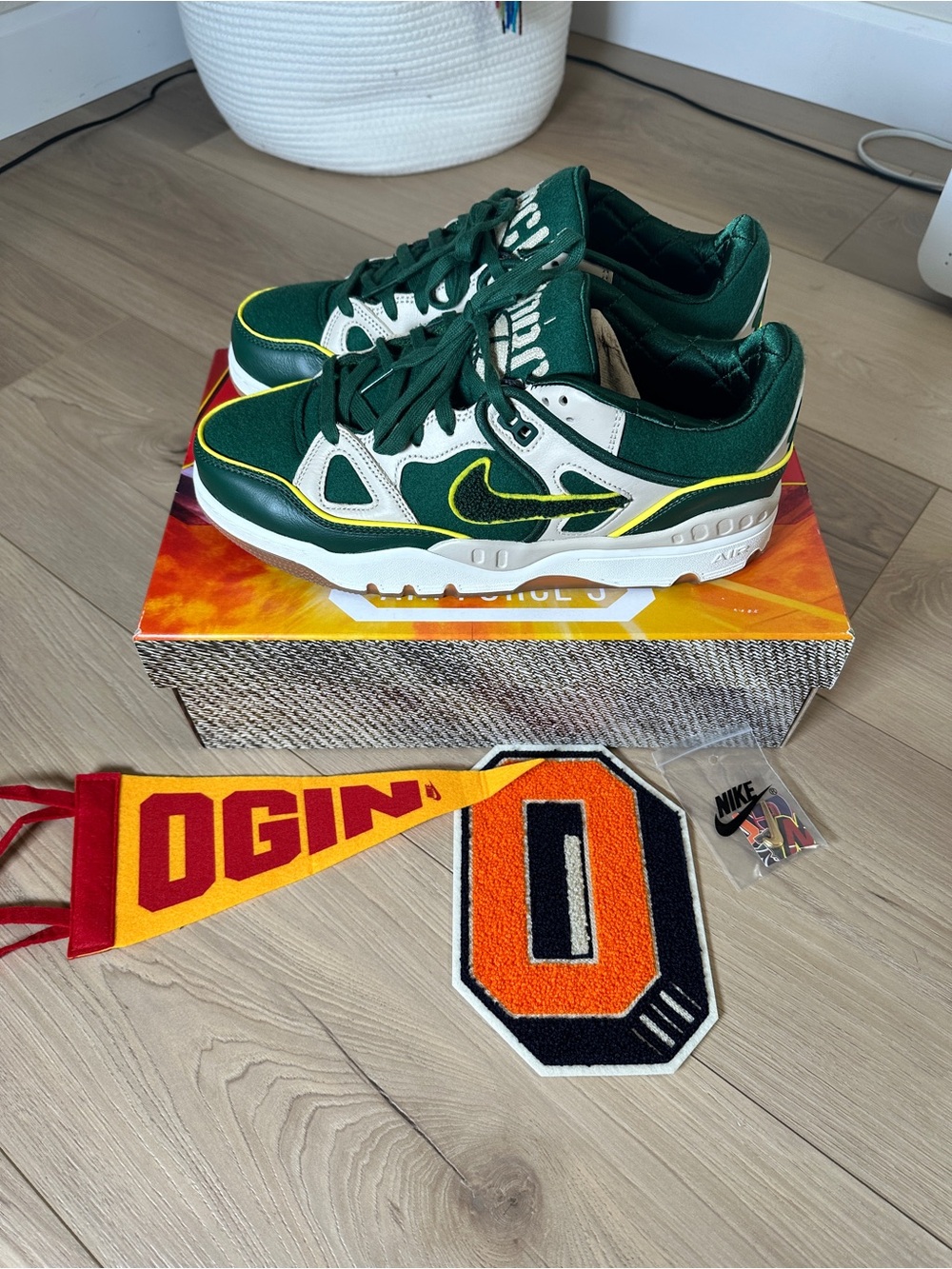 Nike Air Force 3 x Nigo College Pack Forrest Green Men’s Size 10.5 - Picture 1 of 8